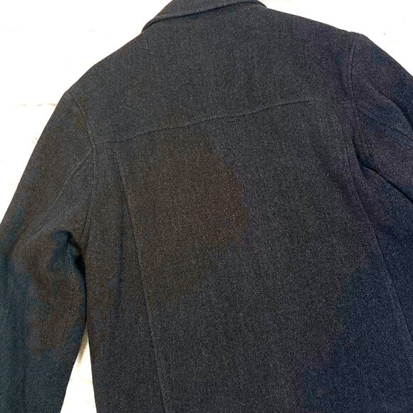 Marc New York Men’s Classic Herringbone Wool Coat L - Picture 3 of 8